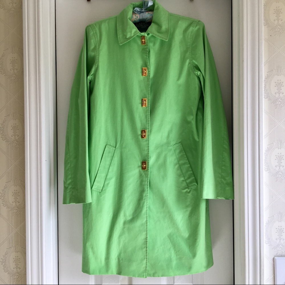 Elegant Ralph Lauren pastel green trench coat!!💐